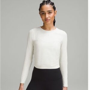 All it takes ribbed Nulu lululemon cropped long sleeve top